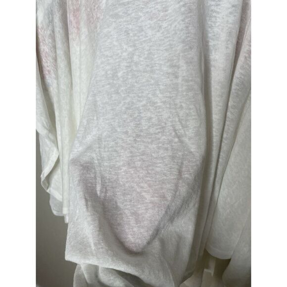 Savanna Jane Size 1X 2X Embroidered Top PonchoWhite Floral Flowers Plus - Picture 6 of 10